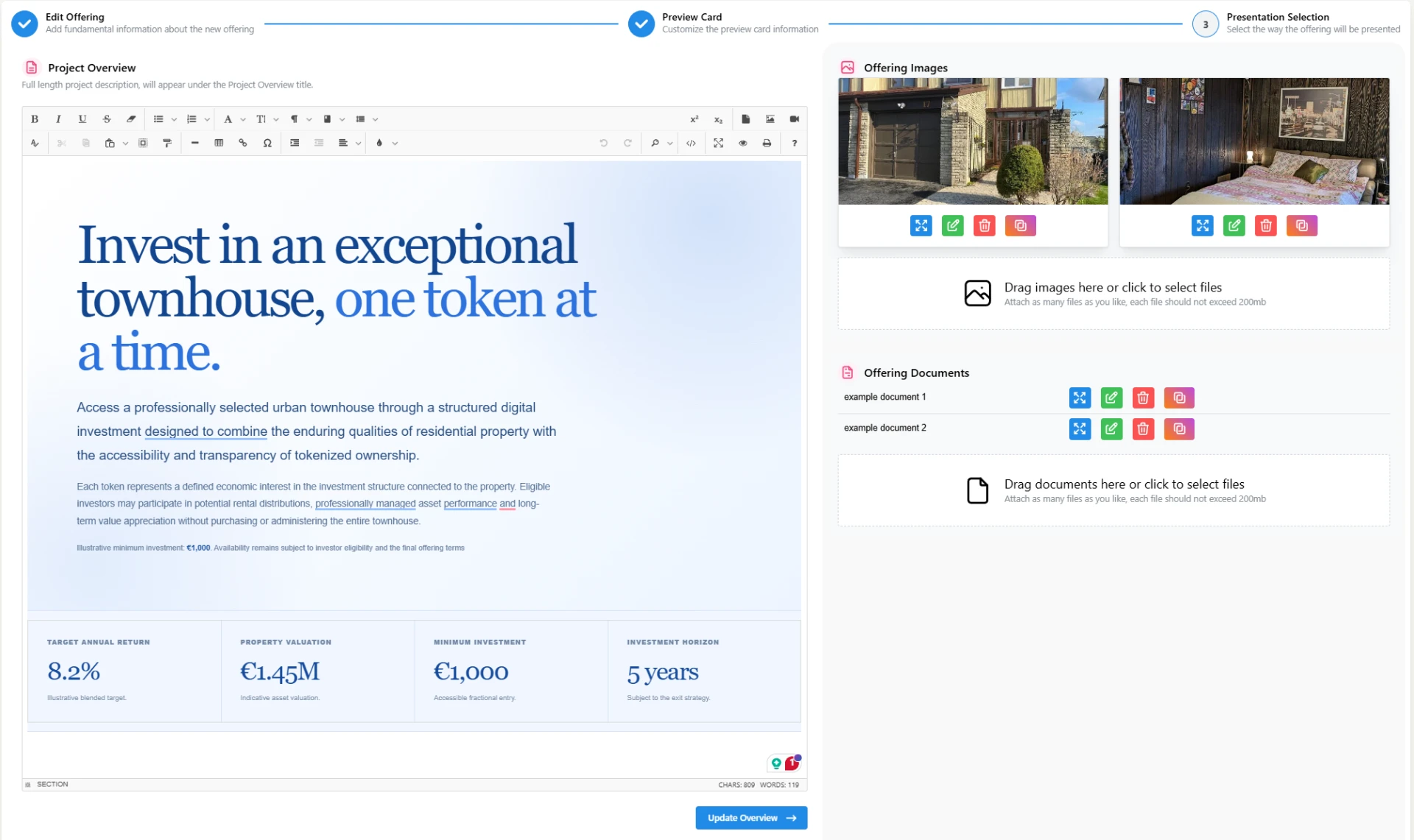 Issuer Admin Dashboard